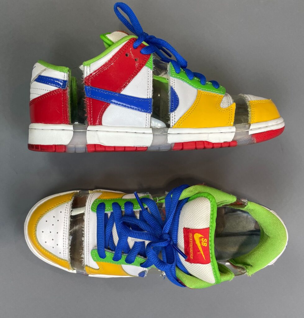 FUN! COLOR BLOCK NIKE EBAY DUNKS SANDY BODECKER NIKE SB DUNK LOWS CLEAR PANELS