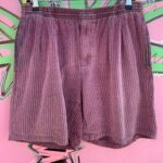 *AS-IS* VERTICAL STRIPED COTTON TEXTILE SHORTS