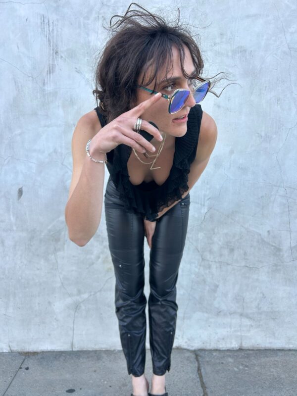 *AS-IS* 1970S GUCCI SHEER TINTED SUNGLASSES METALLIC BLUE CUSTOM LENSES