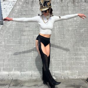 Photo detail:CRAZY!!! FULL FRINGED CHAPS STYLE PANTS