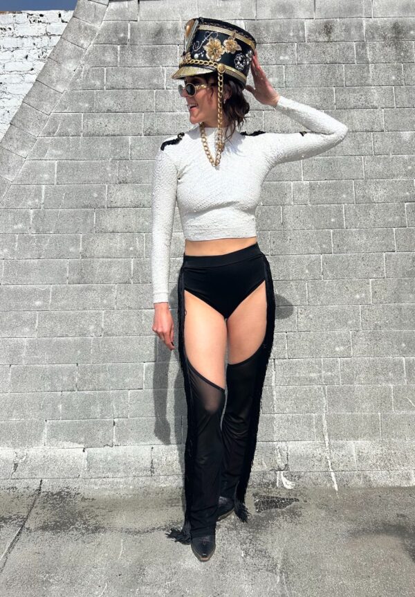 CRAZY!!! FULL FRINGED CHAPS STYLE PANTS