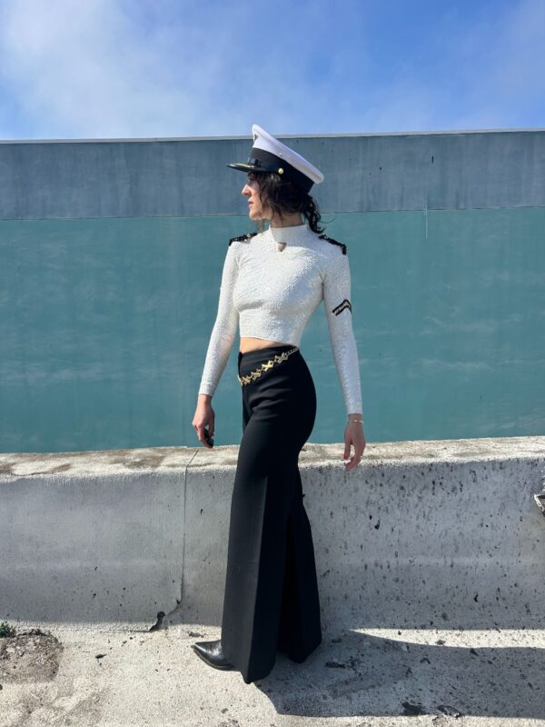 RETRO 1970S HEAVY WEIGHT HIGH WAIST SUPER BELL BOTTOM PANTS