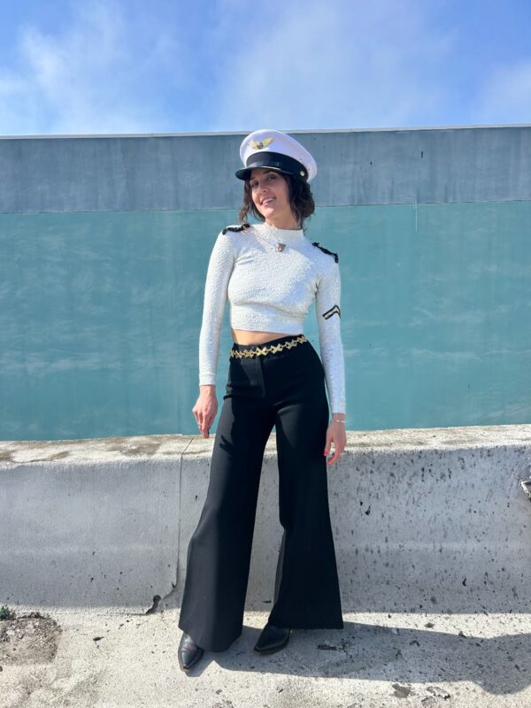 RETRO 1970S HEAVY WEIGHT HIGH WAIST SUPER BELL BOTTOM PANTS