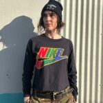 BOXY FUNKY NIKE LOGO GRAPHIC LONG SLEEVE T-SHIRT