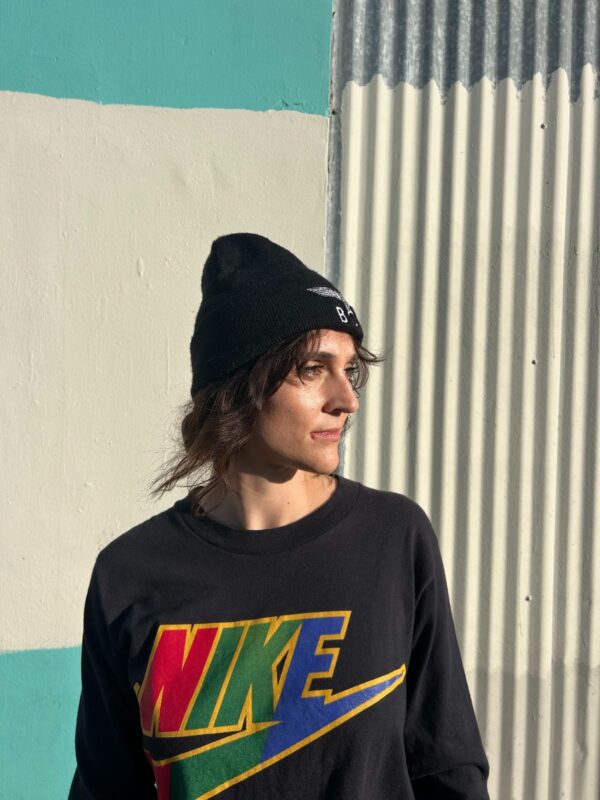 BOY EMBROIDERED LOGO KNIT BEANIE HAT