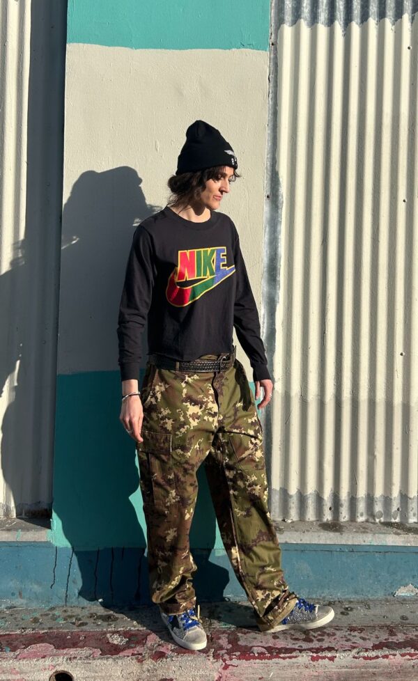 ITALIAN VEGETATO WOODLAND TACTICAL MILITARY TROUSERS CARGO POCKETS