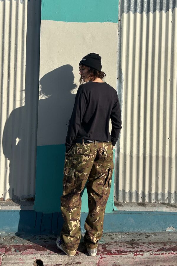 ITALIAN VEGETATO WOODLAND TACTICAL MILITARY TROUSERS CARGO POCKETS