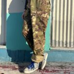 ITALIAN VEGETATO WOODLAND TACTICAL MILITARY TROUSERS CARGO POCKETS
