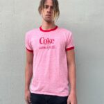 RAD! 1970S VINTAGE COCA-COLA RED HEATHERED RINGER TEE