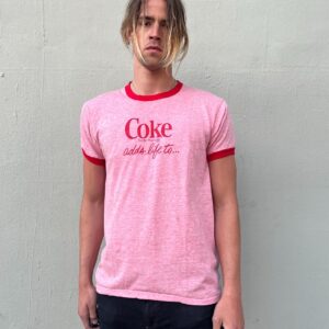 Photo detail:RAD! 1970S VINTAGE COCA-COLA RED HEATHERED RINGER TEE