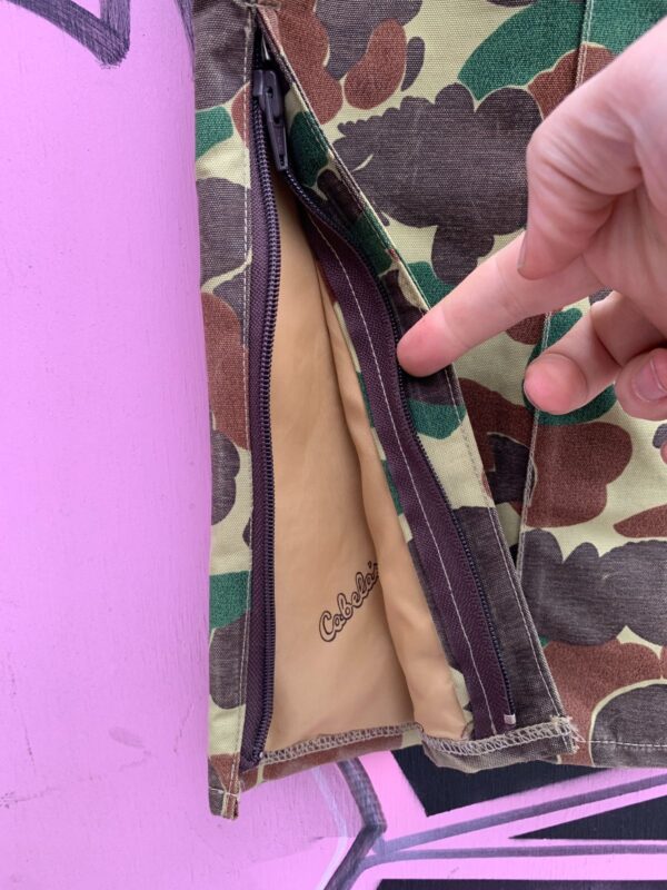 CLOUD CAMOUFLAGE PLEATED PANTS W/ INNER LINING
