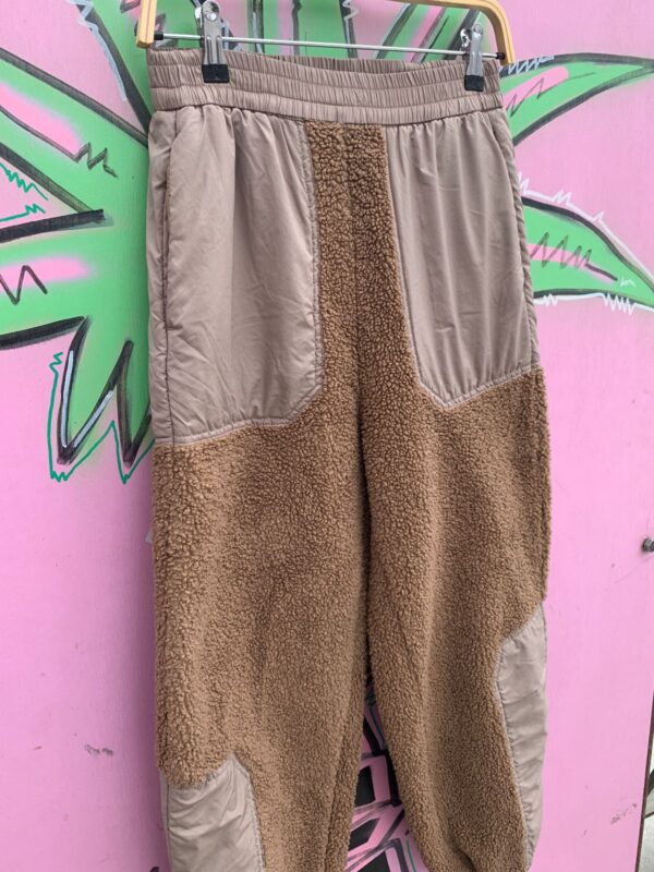COOL! NYLON & FLEECE PANELED ATHLETIC PANTS