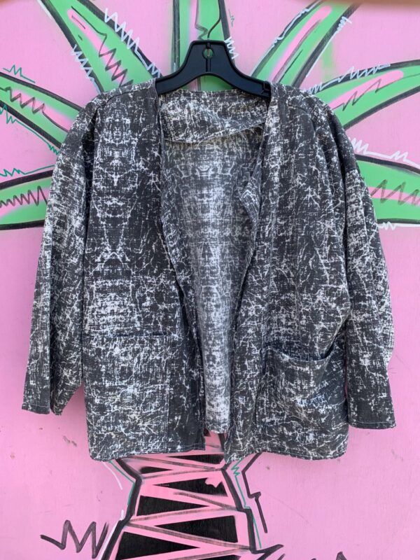 KILLER! 1980S-90S FUN PHOTOCOPY PRINT 2 PIECE PANTS & JACKET SET