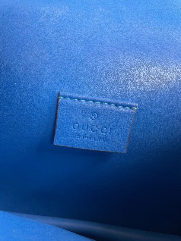 *AS-IS* GUCCI DIONYSUS ROYAL BLUE TWO TONE SUEDE SHOULDER BAG