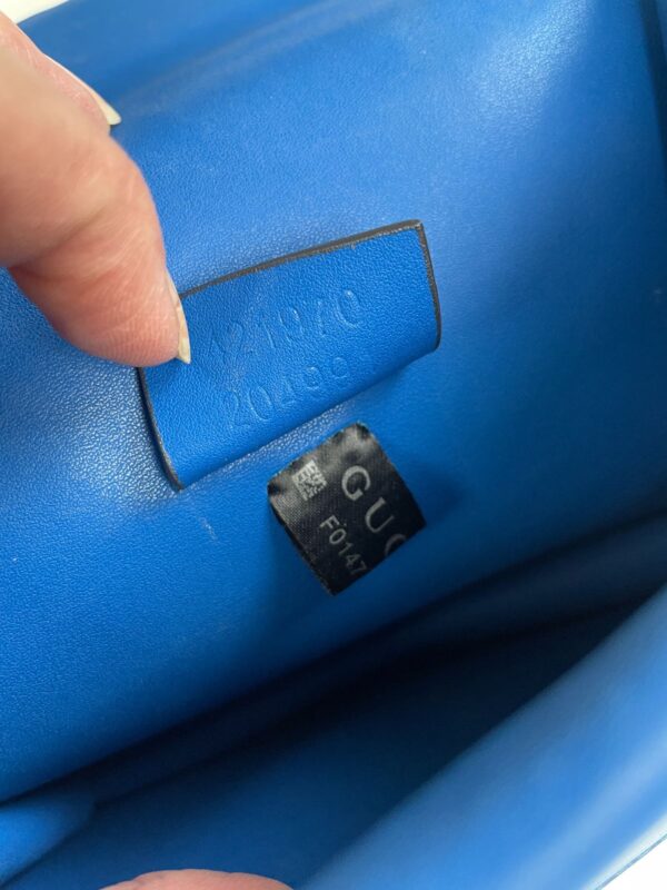 *AS-IS* GUCCI DIONYSUS ROYAL BLUE TWO TONE SUEDE SHOULDER BAG