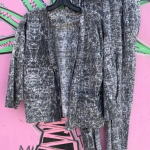 Photo detail:KILLER! 1980S-90S FUN PHOTOCOPY PRINT 2 PIECE PANTS & JACKET SET