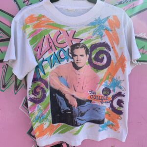 Photo detail:EPIC BOXY ZACK ATTACK SAVED BY THE BELL GLITTER GRAPHIC T-SHIRT