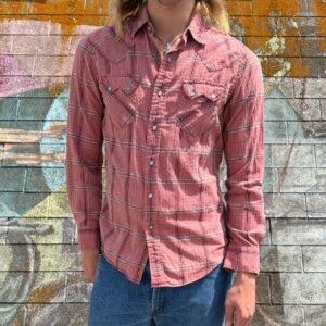 Photo detail:PLAID PATCHWORK SAWTOOTH POCKET PEARL SNAP WESTERN SHIRT