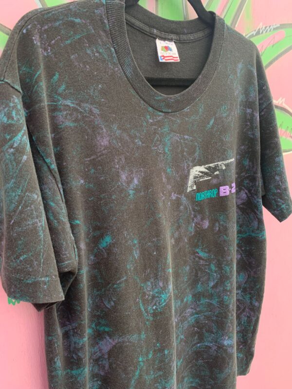 NORTHORP B-2 BOMBER MILITARY GRAPHIC MARBLE WASH T-SHIRT
