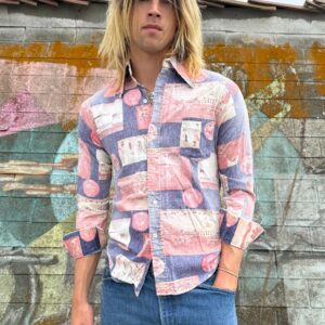Photo detail:1970S ALLOVER BICENTENNIAL PRINT LONG SLEEVE BUTTON DOWN SHIRT