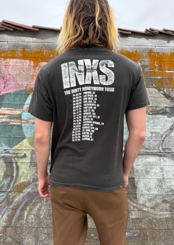 INXS DIRTY HONEYMOON TOUR SINGLE STITCH CONCERT T-SHIRT