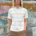 PASTEL HORIZONTAL STRIPED POLO SHIRT