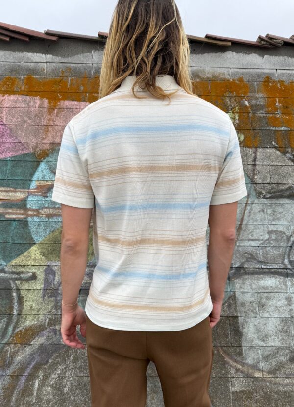 PASTEL HORIZONTAL STRIPED POLO SHIRT