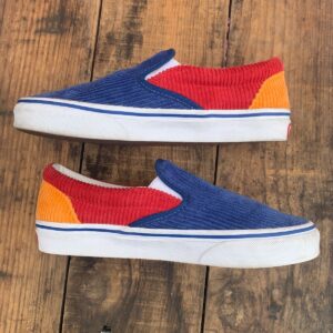 Photo detail:FUN! COLORBLOCK CORDUROY VANS SLIP ON SNEAKERS