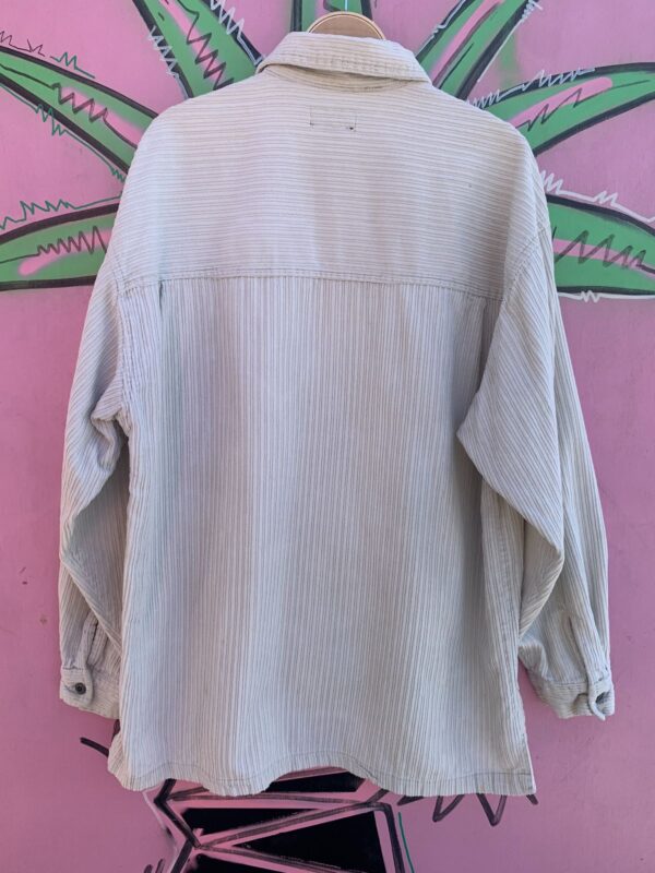 RAD! 1990S MADE IN HONG KONG  HEAVY CORDUROY ZIP UP DOUBLE FLAP POCKET JACKET