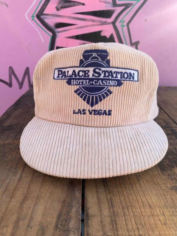 PALACE STATION HOTEL AND CASINO CORDUROY SLIDEBACK HAT
