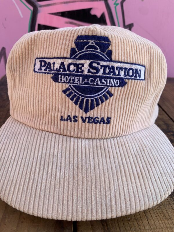 PALACE STATION HOTEL AND CASINO CORDUROY SLIDEBACK HAT