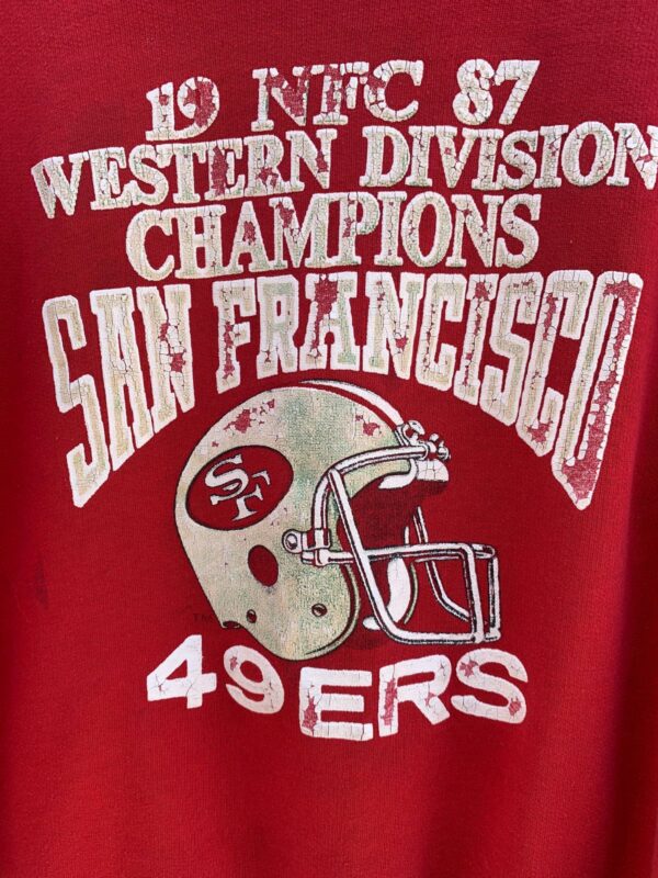 *AS-IS* 1987 SAN FRANCISCO 49ERS PUFF GRAPHIC PULLOVER SWEATSHIRT