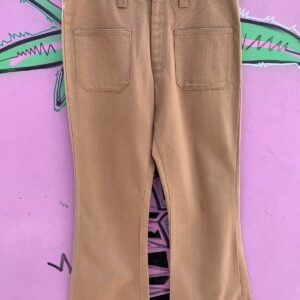 Photo detail:DEADSTOCK 1970S SOFT COTTON FLARE BELL BOTTOM PANTS