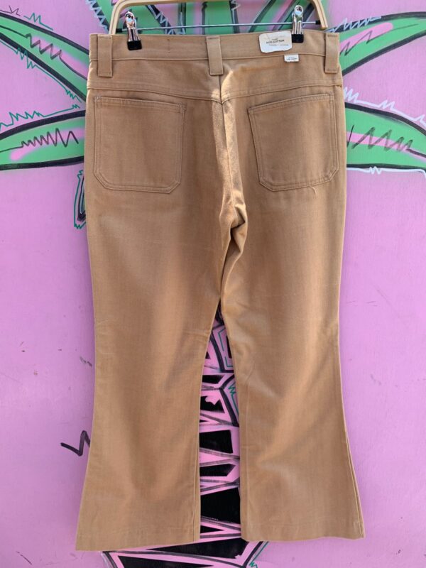 DEADSTOCK 1970S SOFT COTTON FLARE BELL BOTTOM PANTS