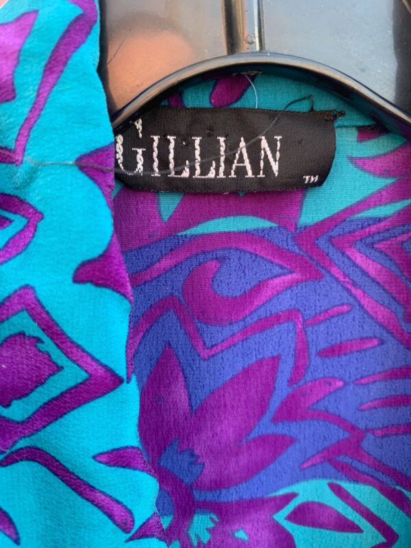 1990S 100% SILK TROPICAL PRINT COLLARED MINI DRESS