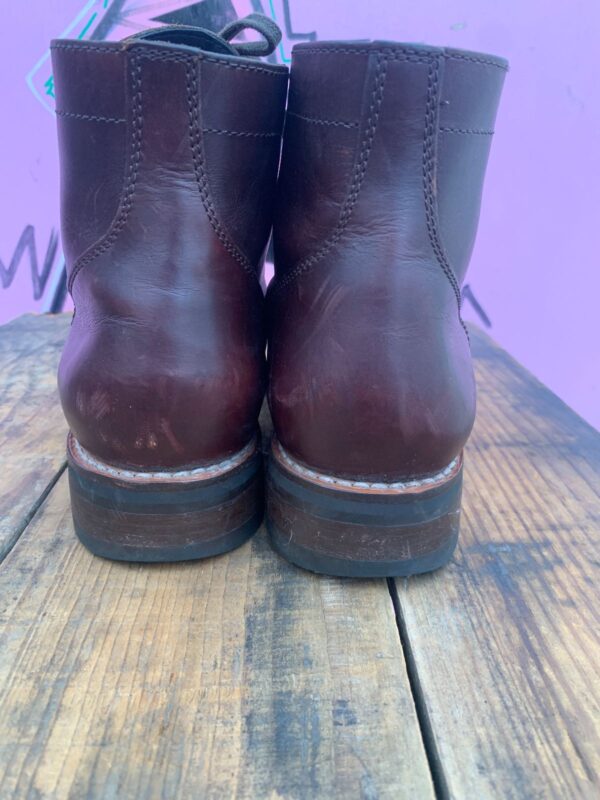 AS-IS LEATHER CAP TOE DRESS BOOTS CAPTAIN