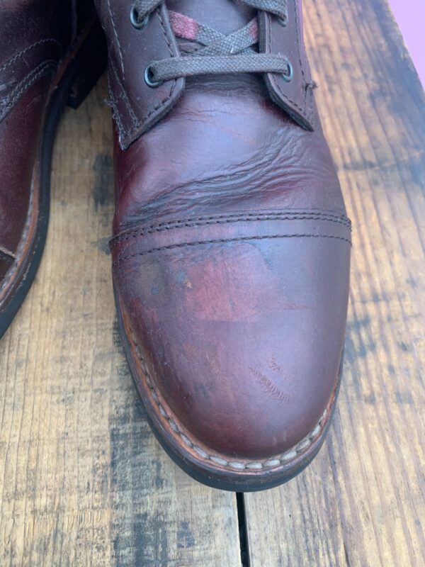 AS-IS LEATHER CAP TOE DRESS BOOTS CAPTAIN