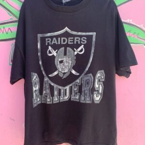 Photo detail:BOXY Y2K COOL FADED LOGO LOS ANGELES RAIDERS T-SHIRT