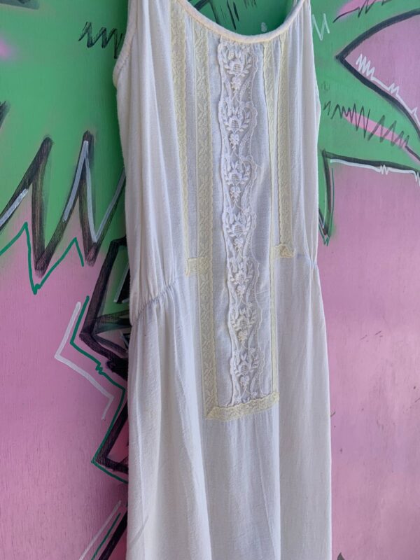 1970S INDIAN COTTON STRAPPY MIDI BOHO HIPPY DRESS TIERED RUFFLED HEM