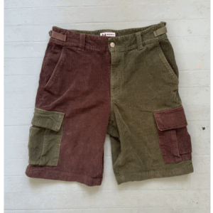 Photo detail:COLOR BLOCK CORDUROY CARGO SHORTS