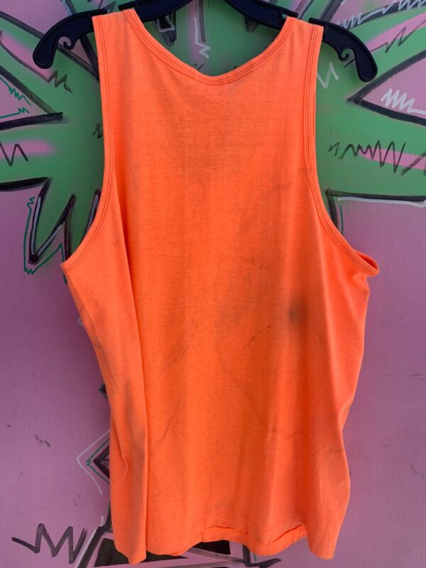 1980S DEADSTOCK CALIFORNIA MAP GRAPHIC NEON TANK TOP - MADE IN USA