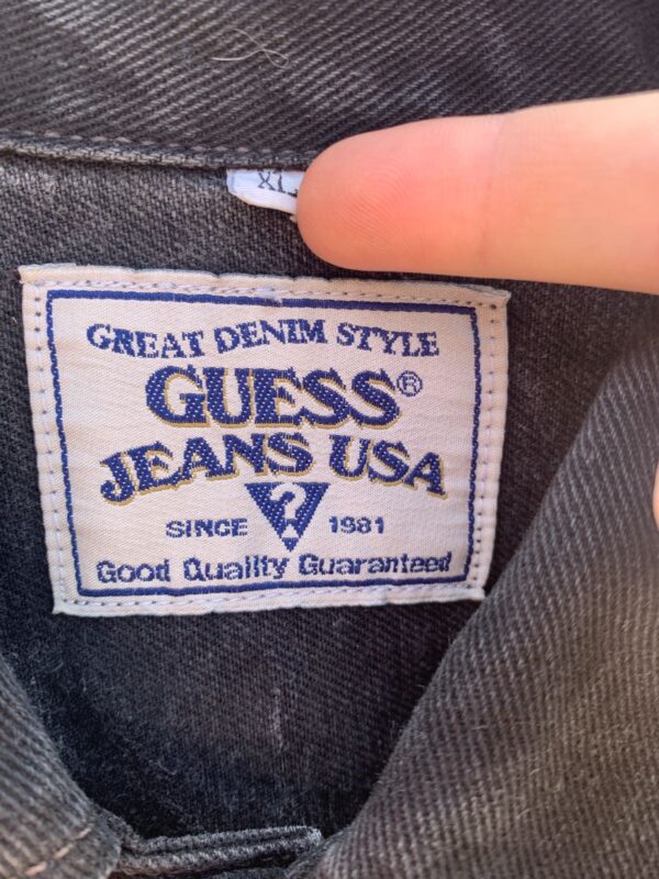 RAD! 1990S MADE IN USA MARBLE WASH STRAIGHT CUT WORKWEAR STYLE DENIM JACKET