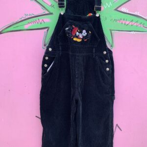 Photo detail:*AS-IS* FUN! 1990S EMBROIDERED MICKEY MOUSE CORDUROY OVERALLS