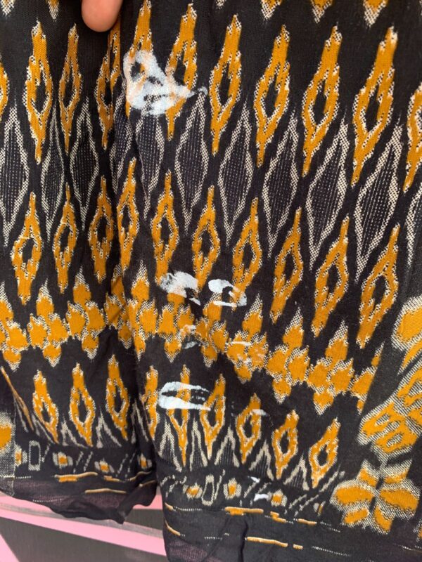 FUNKY IKAT RAYON BEACH PANTS, CONTRAST PRINT POCKETS