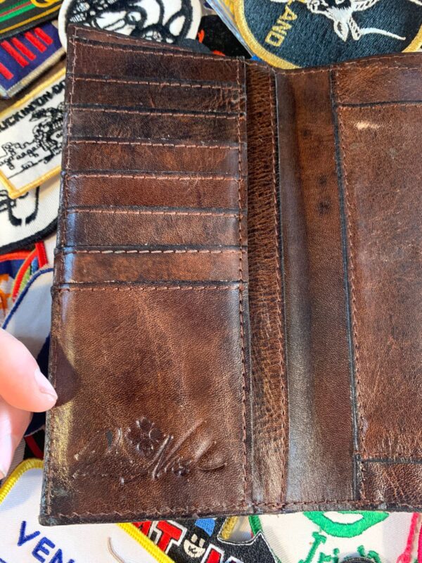 EMBOSSED PAISLEY DESIGN MULTI FOLD COMPARTMENT WALLET