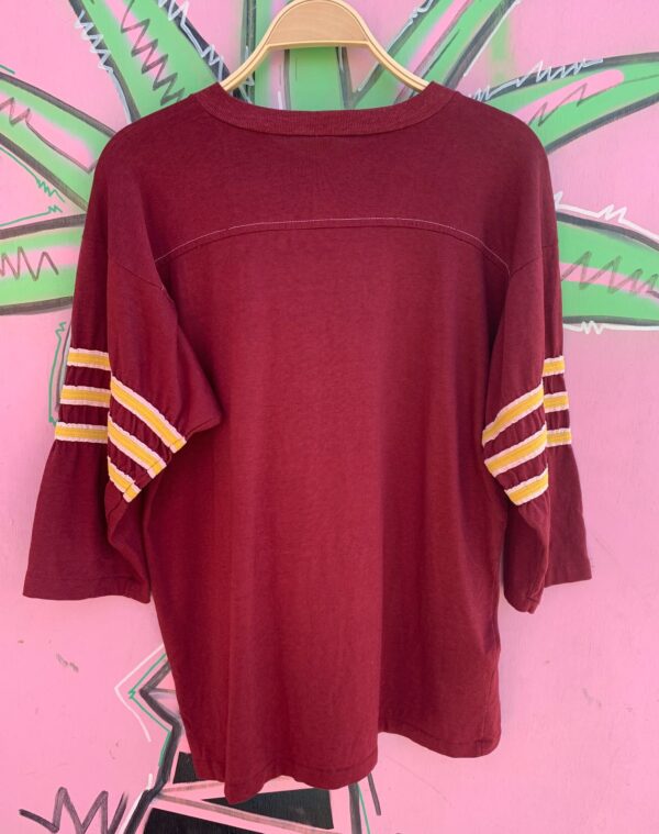 RAD! LATE 1960S EARLY 70S RUGBY SHIRT 3/4 DOUBLE KNIT STRIPED SLEEVES