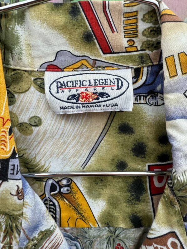 ALLOVER ROUTE 66 PRINT SHORT SLEEVE BUTTON DOWN SHIRT