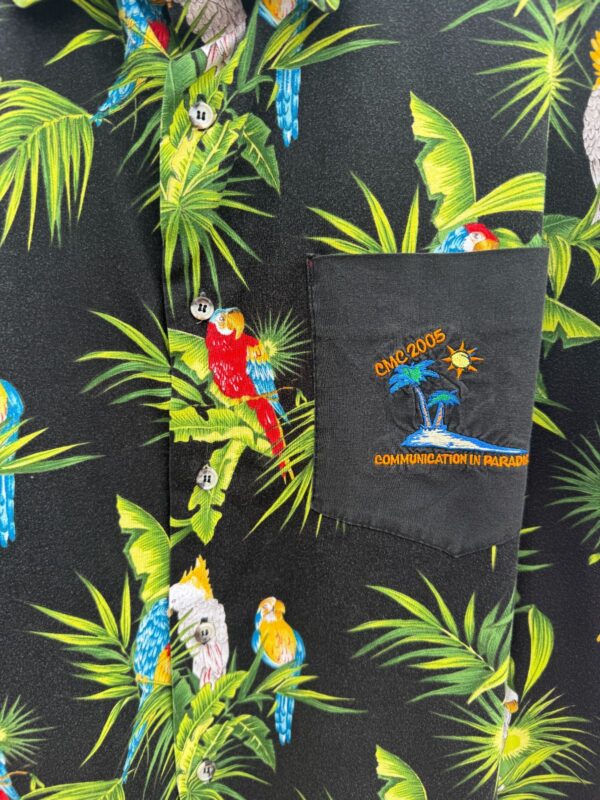 BRIGHT! 100% COTTON TROPICAL PARROT PRINT SHIRT