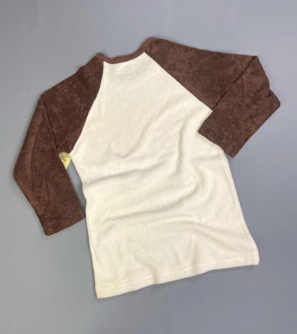 EARLY Y2K DEADSTOCK! CALIFORNIA MUSHROOM GIRL TERRY CLOTH RAGLAN TEE