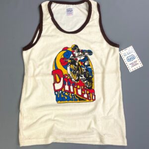 Photo detail:EARLY Y2K DEADSTOCK! DIRTIN USA MOTOCROSS GRAPHIC TERRY CLOTH RINGER TANK TOP